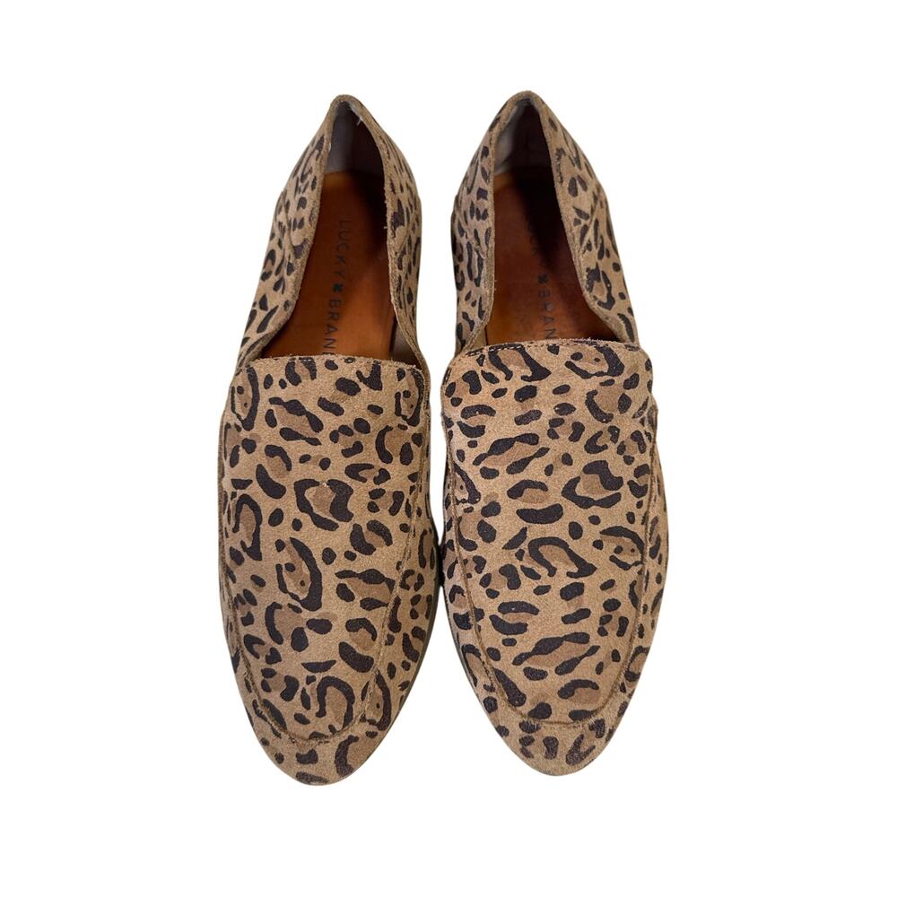 Lucky Brand Loafters Women's 7 Brogan Leopard Leather Upper - Picture 7 of 7